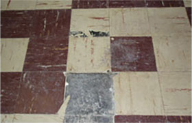 Asbestos flooring