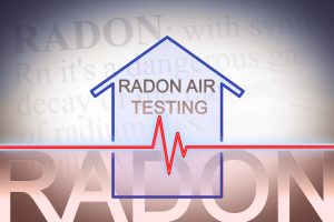 A picture of an image with the words radon air testing.